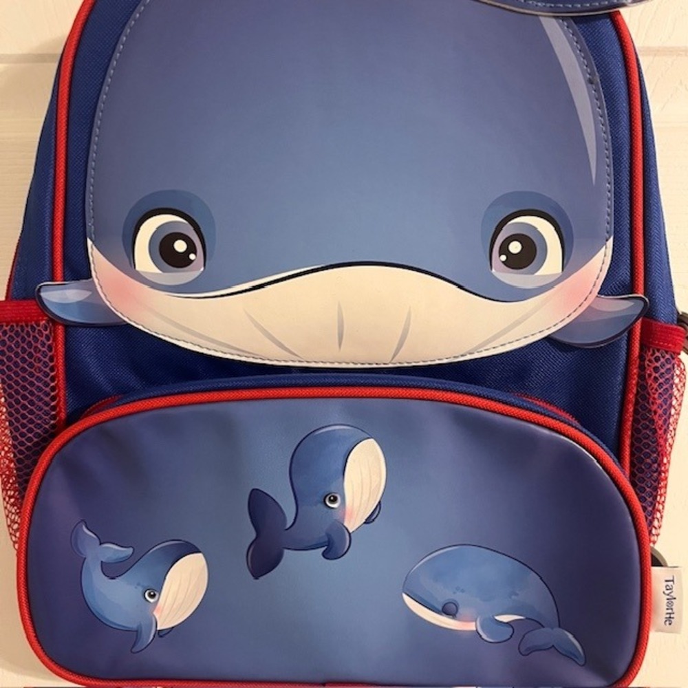 TaylorHe Kids Whale Backpack Toddler School Bag 14"x12" Cute Animal‎ Design - Picture 2 of 7